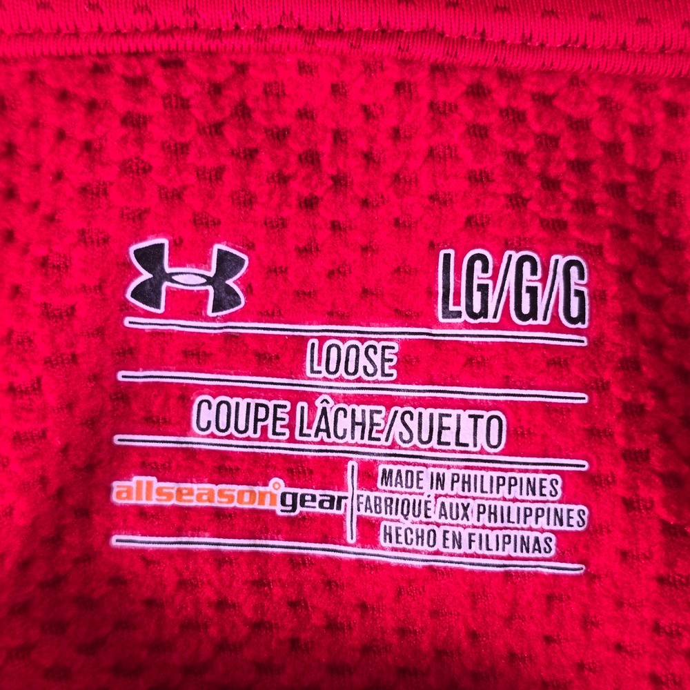 Cincinnati Reds x Under Armour Pullover Mens Large Red Long Sleeve - Picture 7 of 12